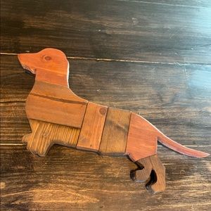 Handmade Wooden Dachshund Sign